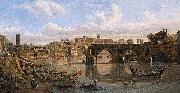 Gaspar Van Wittel View of the River Tiber with the Ponte Rotto and the Aventine Hill USA oil painting artist